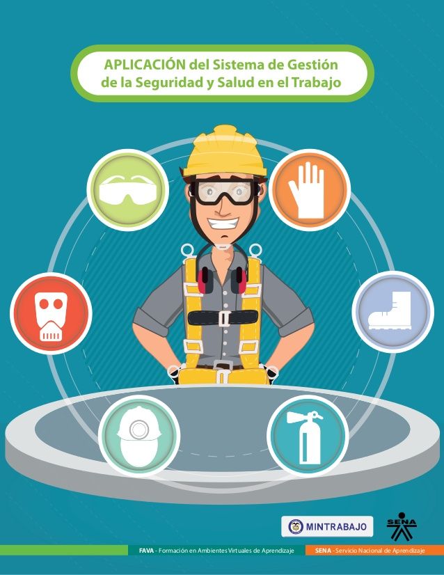 Ilustración de seguridad y salud en el trabajo